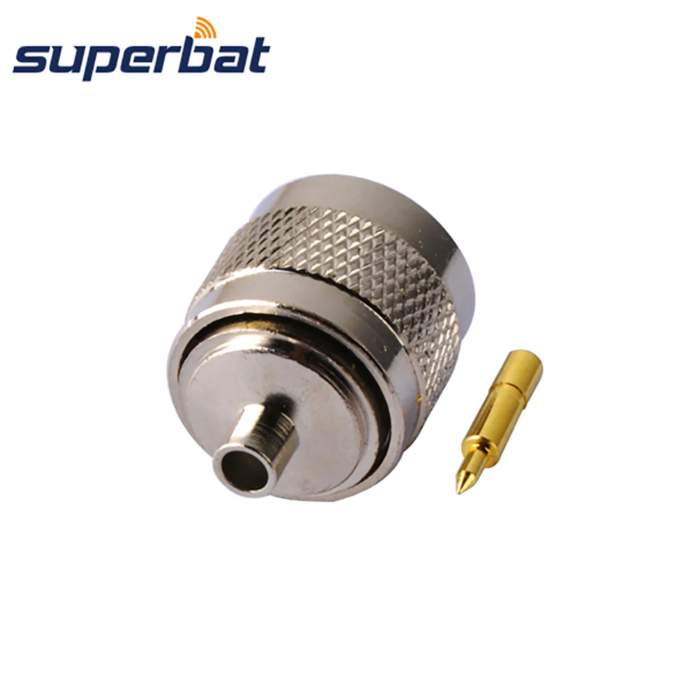 Прямой коаксиальный радиочастотный разъем Superbat N Plug для полужесткого кабеля 141