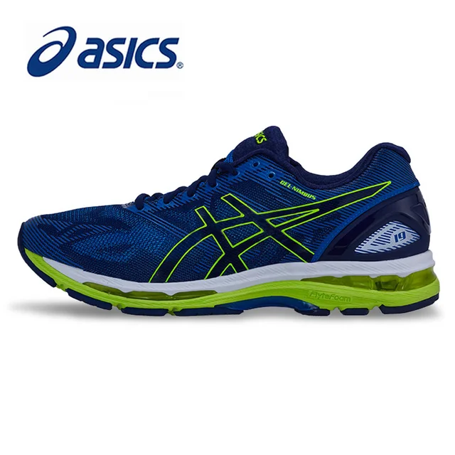 ASICS мужская обувь Оригинальные аутентичные GEL-NIMBUS 19 штатив с пневматическим амортизатором бег обувь дышащая кроссовки Спорт на открытом воздухе Досуг T700N
