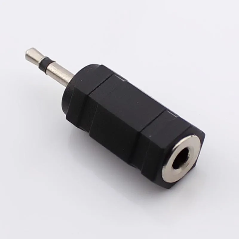 100pcs Jack 2 5mm Mono to 3 5mm Female Adapter 2 5 Plug Phone Headset Audio Adapter 2 5 to 3 5 Connector