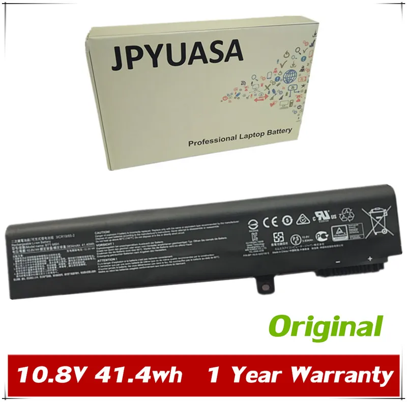 JPYUASA 10.8V 3834mAh 41.4wh Original BTY M6H Laptop Battery For MSI