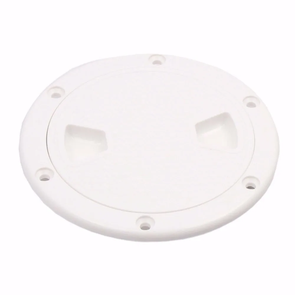6 inch White Boat Marine Round Non Slip Inspection Hatch Detachable
