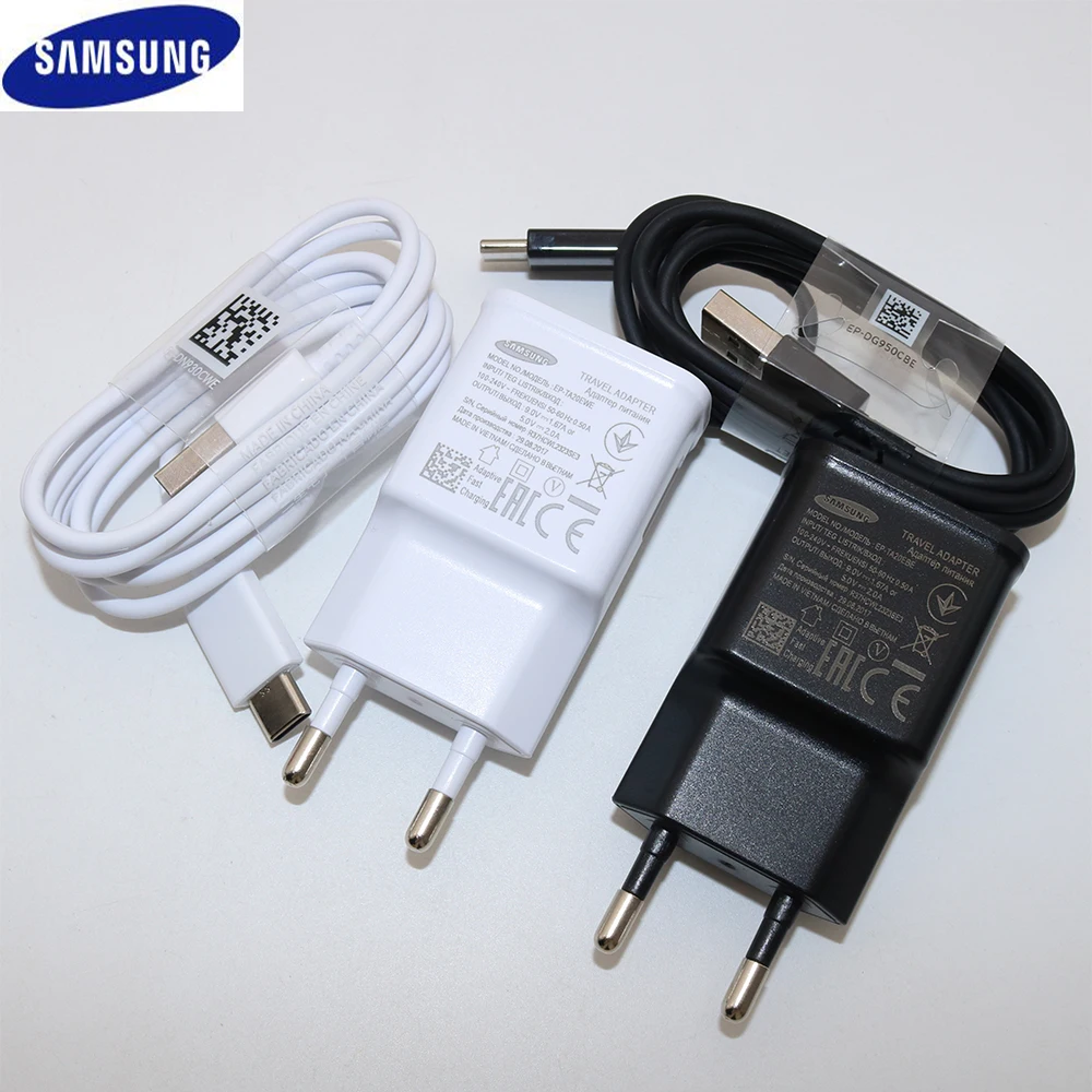 

Original Samsung EU Adaptive Fast Charger Adapter 28CM/120CM/150CM Type C Cable For Galaxy S10 S8 S9 Plus Note 8 9 A3 A5 A7 2017