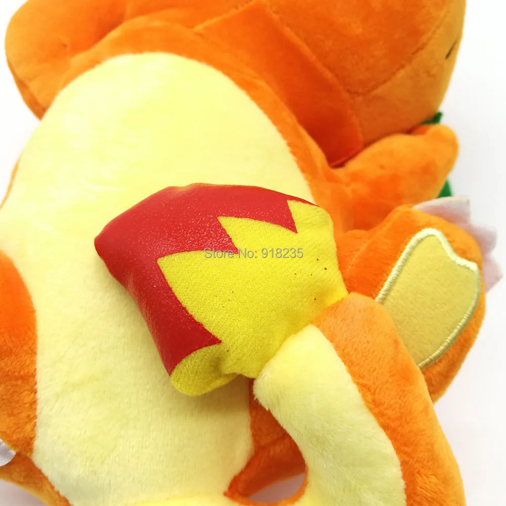 Милая позиция сна Charmander 27 см Подвески для аниме мультфильм куклы плюшевые куклы набивные игрушки в розницу