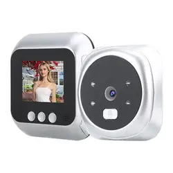 2.4 polegada digital campainha lcd tela colorida apoio visão noturna espectador olho mágico de vídeo inteligente campainha da porta bell camera para casa