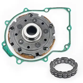 

BIKINGBOY Wet Clutch Pad Shoe + One Way Bearing + Gasket For HiSUN ATV UTV 500 700 500CC 700CC Massimo Menards Bennche Supermach