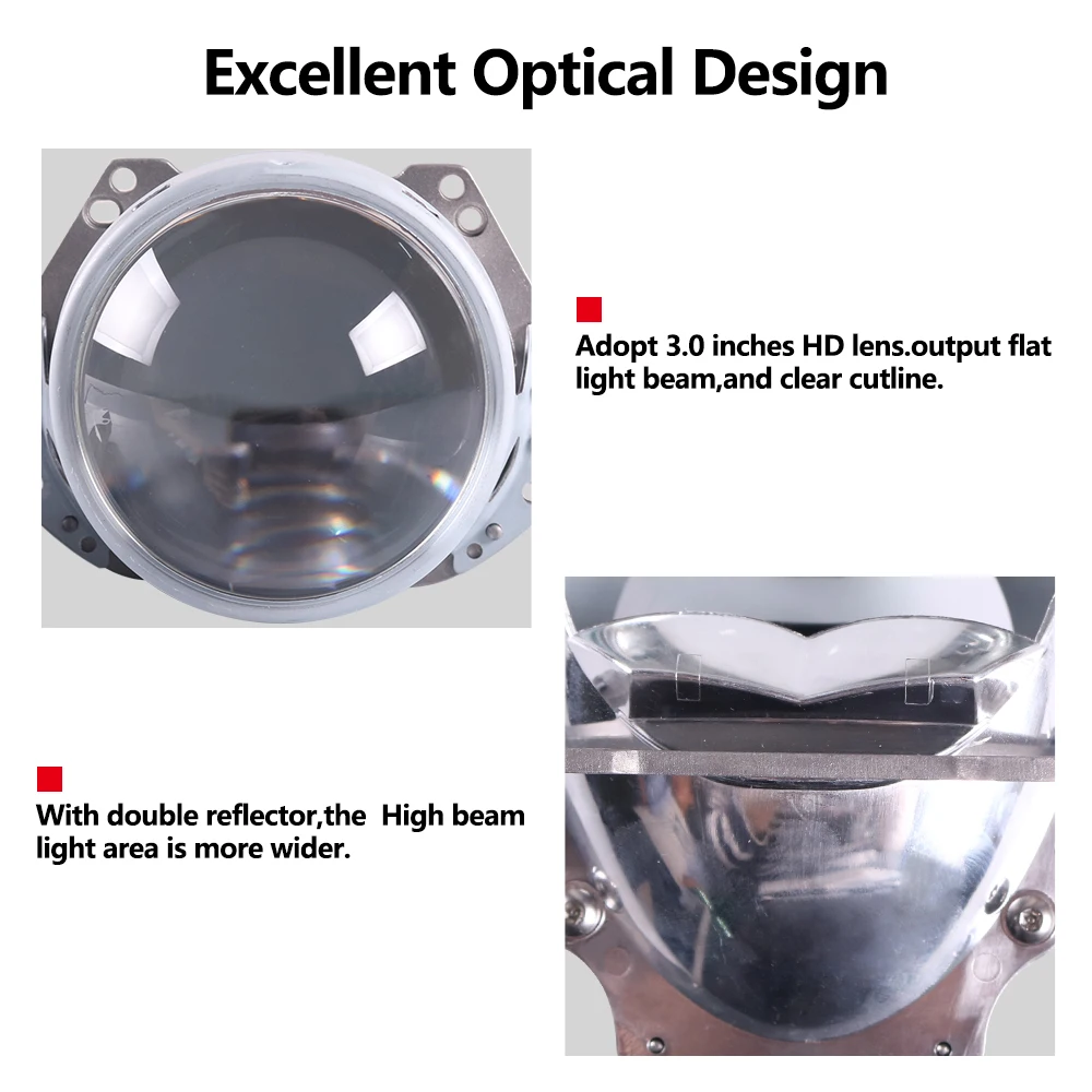 SANVI 2PCS 70W 4800LM 5500K White 3.0 inch RHD for Japan LED Headlight Bulb Bi LED Projector Lens Headlight Light Conversion kit SANVI 2PCS 70W 4800LM 5500K White 3.0 inch RHD for Japan LED Headlight Bulb Bi LED Projector Lens Headlight Light Conversion kit