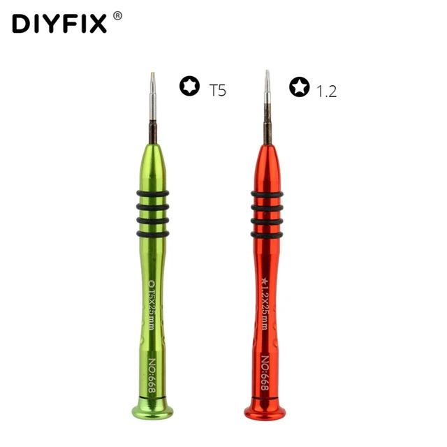 DIYFIX Precision 1.2mm P5 Pentalobe T5 Torx Screwdriver for Apple Macbook  Air / Pro with Retina Display Laptop Repair Tools Set - AliExpress