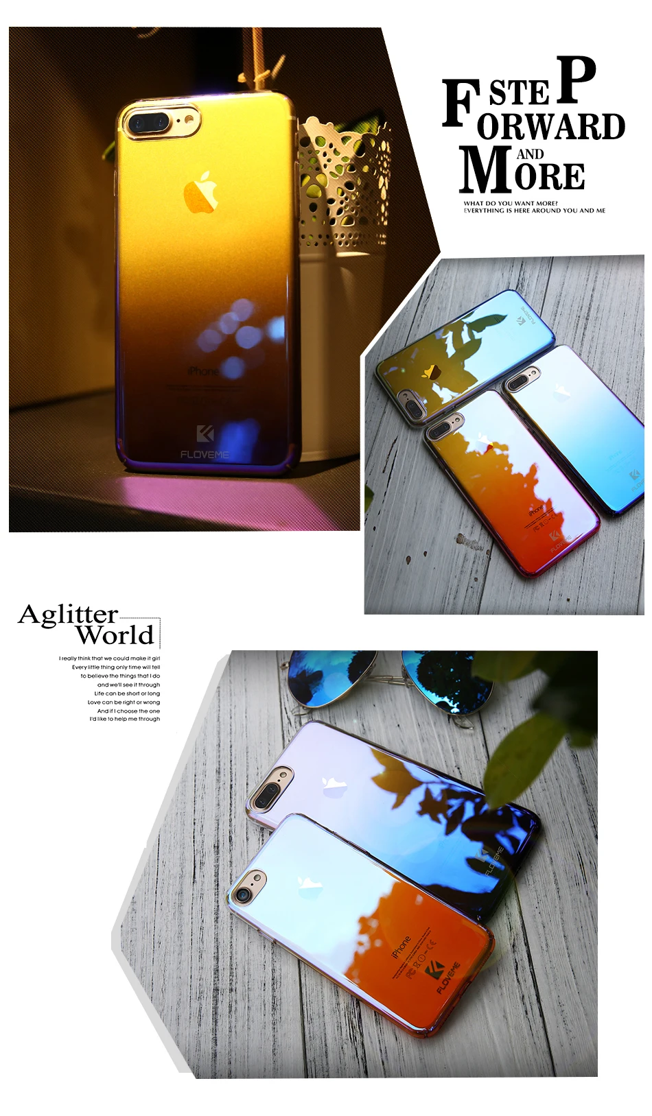 Luxury For iPhone 5S 5 iPhone SE Cases Blue Light Transparent Hard Plastic Case For iPhone 7 6 6S Plus (8)