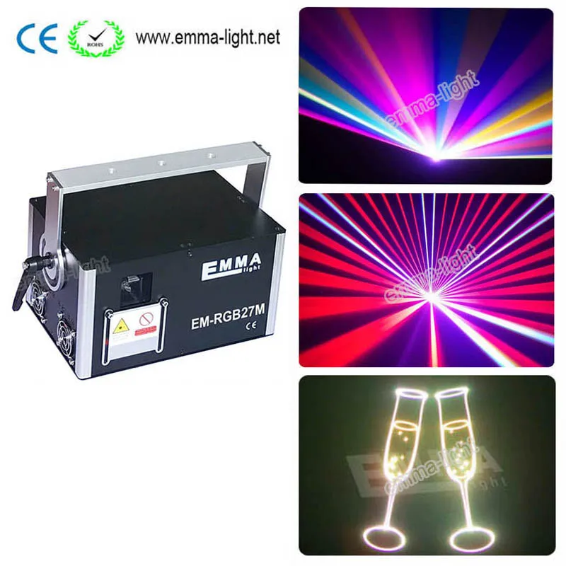 

4000mW RGB ILDA DMX Club Party Laser stage light 4 watt Projector with SD Card