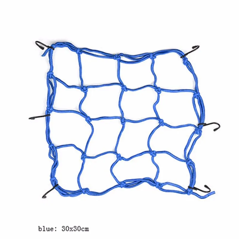 30x30 см сетчатый держатель для багажа мотоцикла сетчатый топливный танковый шлем грузовая сетка-банджи ленточная лента 1 шт