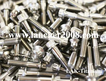 

M7*32 Gr5 Titanium hexagon flanged bolt/screw for BBS LM-R SUPER-RS wheel hub