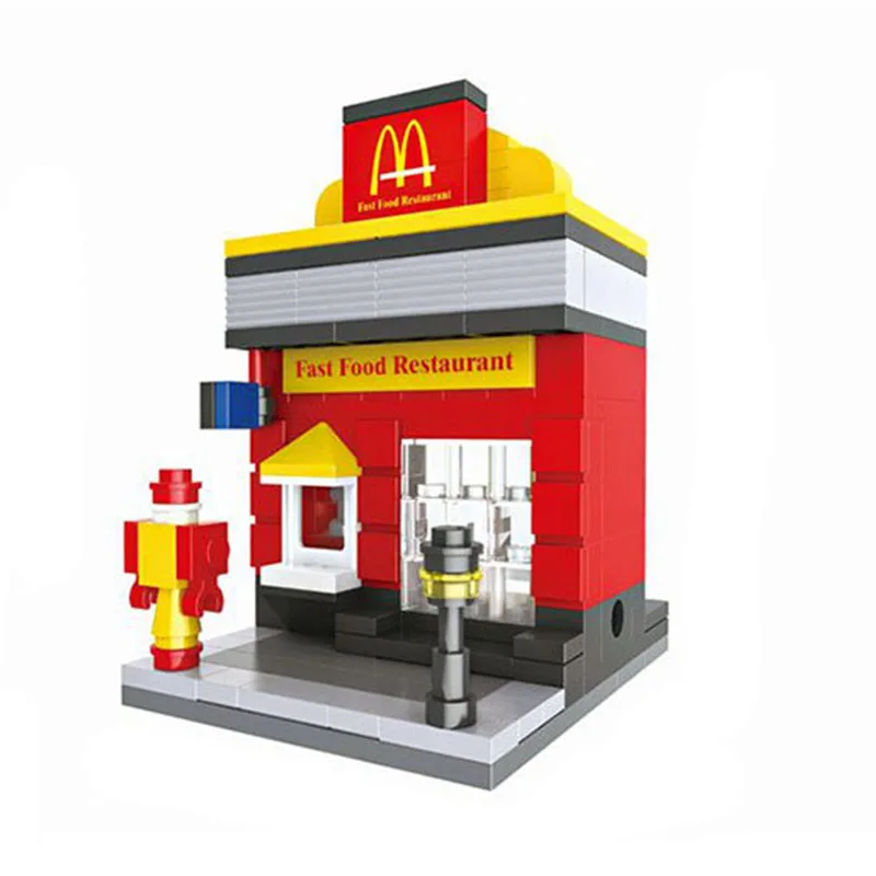 

194pcs/set DIY Mini Street View Assemble Building Blocks Bricks Toys Kids Learning Education Toy Children Gifts