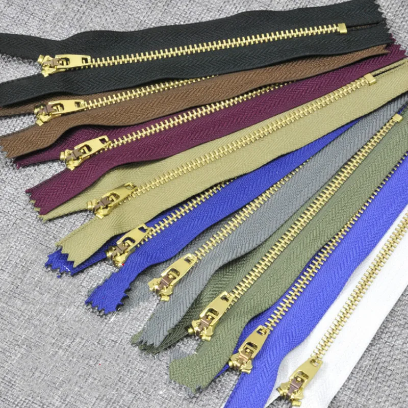 

100 PCS/LOT MOST FREE SHIPPING Metal Zipper CLOSE END AUTO-LOCK for JEANS FRONT Sewing ACCESSORIES WHOLESALE