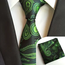 Mantieqingway праздничная одежда Бизнес костюм платок узором пейсли Галстуки для Для мужчин 8 см галстук горячей моды платок Средства ухода за кожей шеи галстук набор