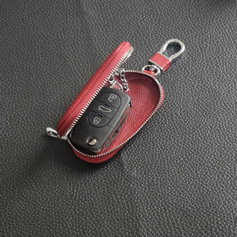 Jingyuqin модный кожаный кошелек для ключей женский брелок чехлы кейс на молнии сумка брелок для ключей для мужчин Организатор ключей экономки