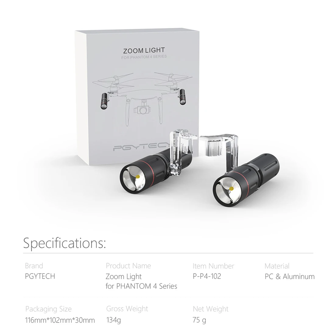 Buy PGYTECH LED Zoom Light Navigation Lamp Headlight Spotlight for DJI