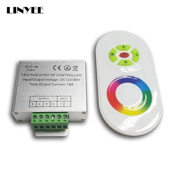 

2019 Top Sale LED RGB Amplifier 18A LED Controller DC12-24V +5 Keys RF Touch Remote Control LED Dimmer for RGB LED Strip Light