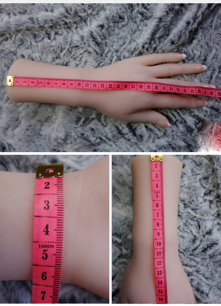 Liglamorous Роскошные 1 пара Женские реалистичные силиконовые реалистичные мягкие манекен руки дисплей кольцо ювелирные изделия дизайн ногтей ручное обучение S3