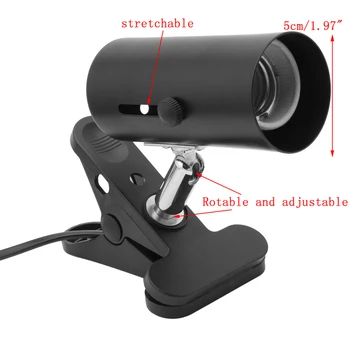 

Incubation US Plug Ceramic Heat UV UVB Light Lamp Holder Brooder Reptile Basking