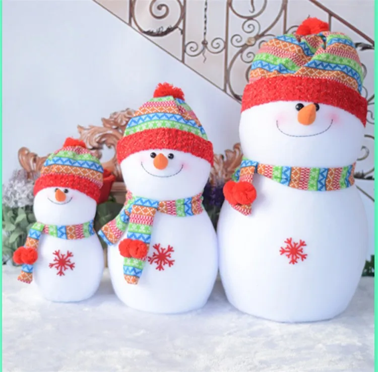 Rainbow hat lovely Foam toy Santa Claus Family Best Christmas Gifts Decorations Christmas Snowman family Free Shipping FD75 (5)