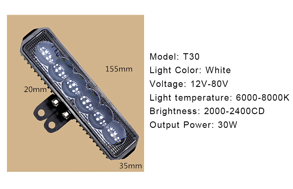 Flash Deal Bicycle Lights Ebike LED Front Bike Light Headlight Bicicle 12V-80V CCC Waterproof Cycling Riding Sport Electric Bike Accessorie 0