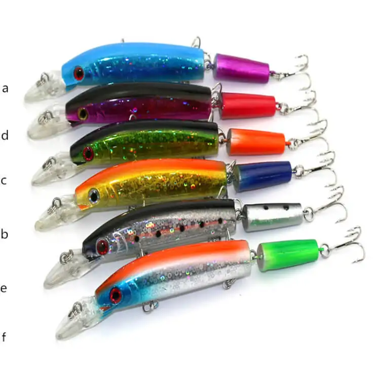 

6pcs 3 Jointed 15cm/15g Minnow Lures Fishing Bait Lifelike Spinner Crankbaits Swimbait Artificial 4# Treble Hooks All Fishing