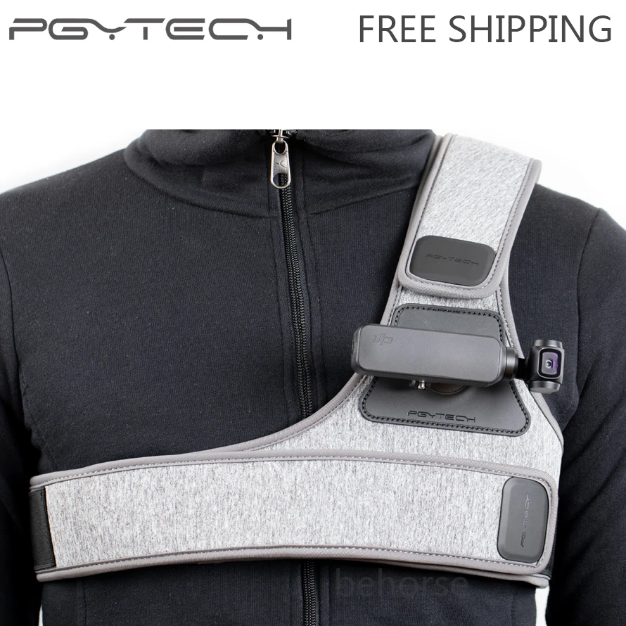 

PGYTECH Chest Strap for DJI Osmo Pocket Gopro Insta360 hero 7 6 Xiaomi yi 4K SJCAM Action Camera Chest Mount Harness Accessory