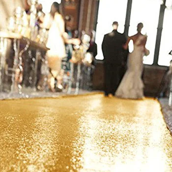 

LGOLOL Wedding Decoration Gold Sequins Carpet Runners Thanksgiving Weddings Supplies Wedding Decoration Weddings Corridor Shine