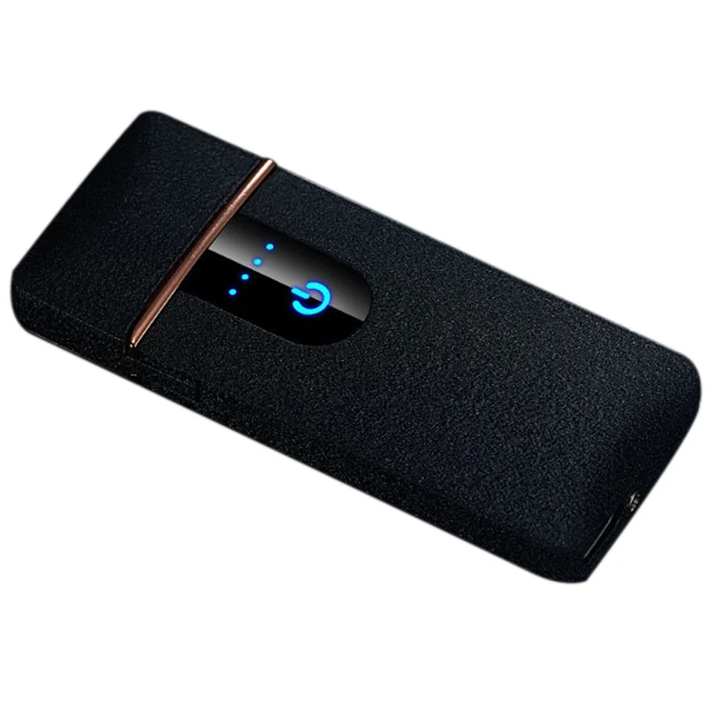 

Usb Windproof Charging Lighter Press Screen Electronic Cigarette Lighters Man Gift Metal Induction Flameless