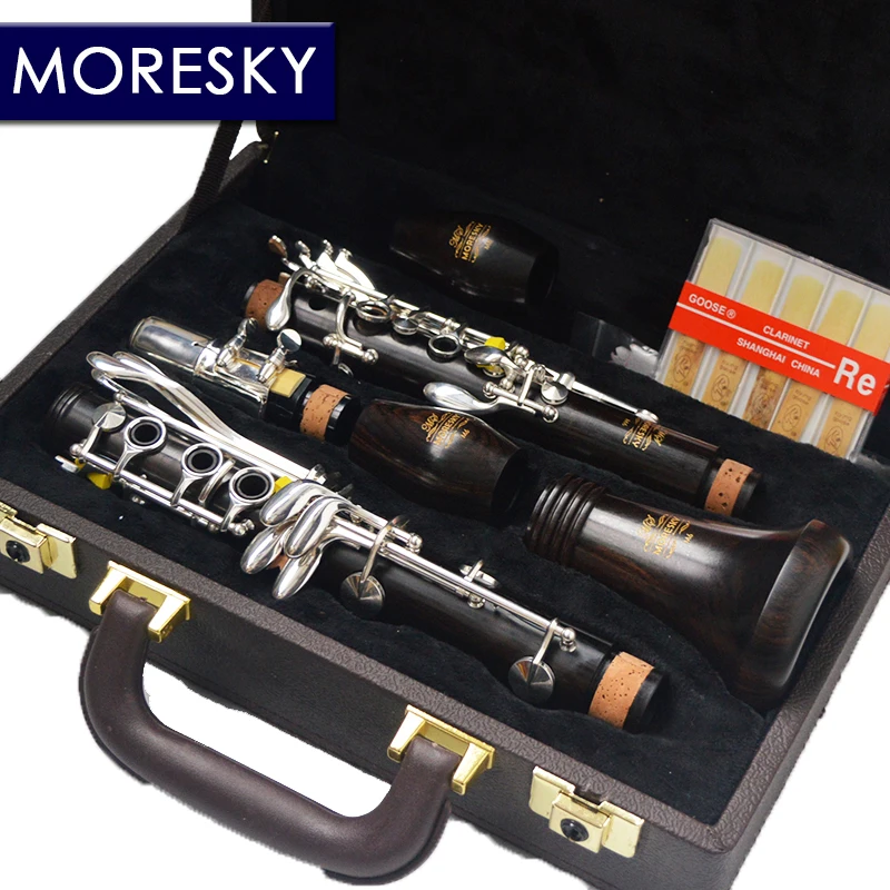 MORESKY Clarinet Falling Tune B Clarinet Wood ebony clarinet Tube 17 Keys Clarinet M6 MORESKY Clarinet Falling Tune B Clarinet Wood ebony clarinet Tube 17 Keys Clarinet M6