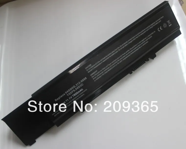 9 cell 7800mAh Laptop battery for DELL Vostro 3400 3500 3700 7FJ92 04D3C 4JK6R 04GN0G 0TXWRR 0TXWRR