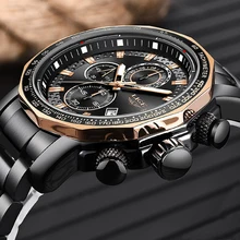 New 2019 LIGE Mens Watches Top Brand Luxury Sport Quartz Watch Men Casual Military Waterproof Chronograph Relogio Masculino+Box