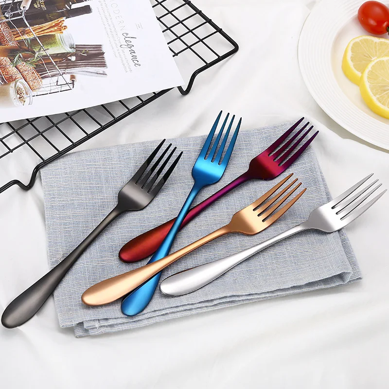 4Pcs Stainless Steel Dinnerware Set Fork Scoops Tableware Wedding