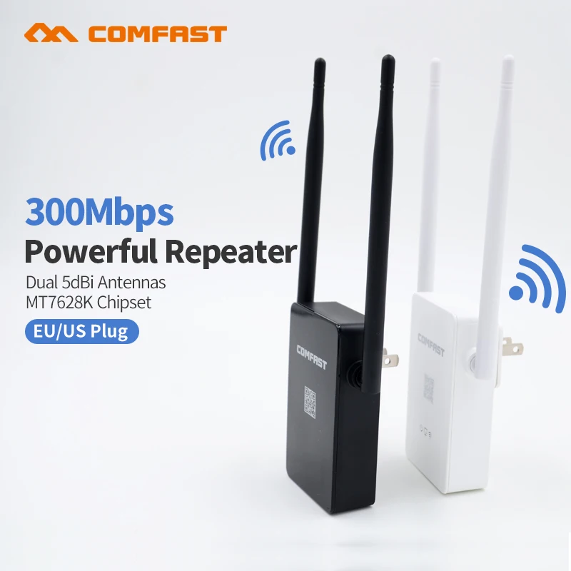 Comfast CF-WR302SV2 мощный сигнал WI FI усилитель маршрутизатор 300 м беспроводной WI-FI ретранслятор сетевой маршрутизатор 10dbi антенна Wifi доступ