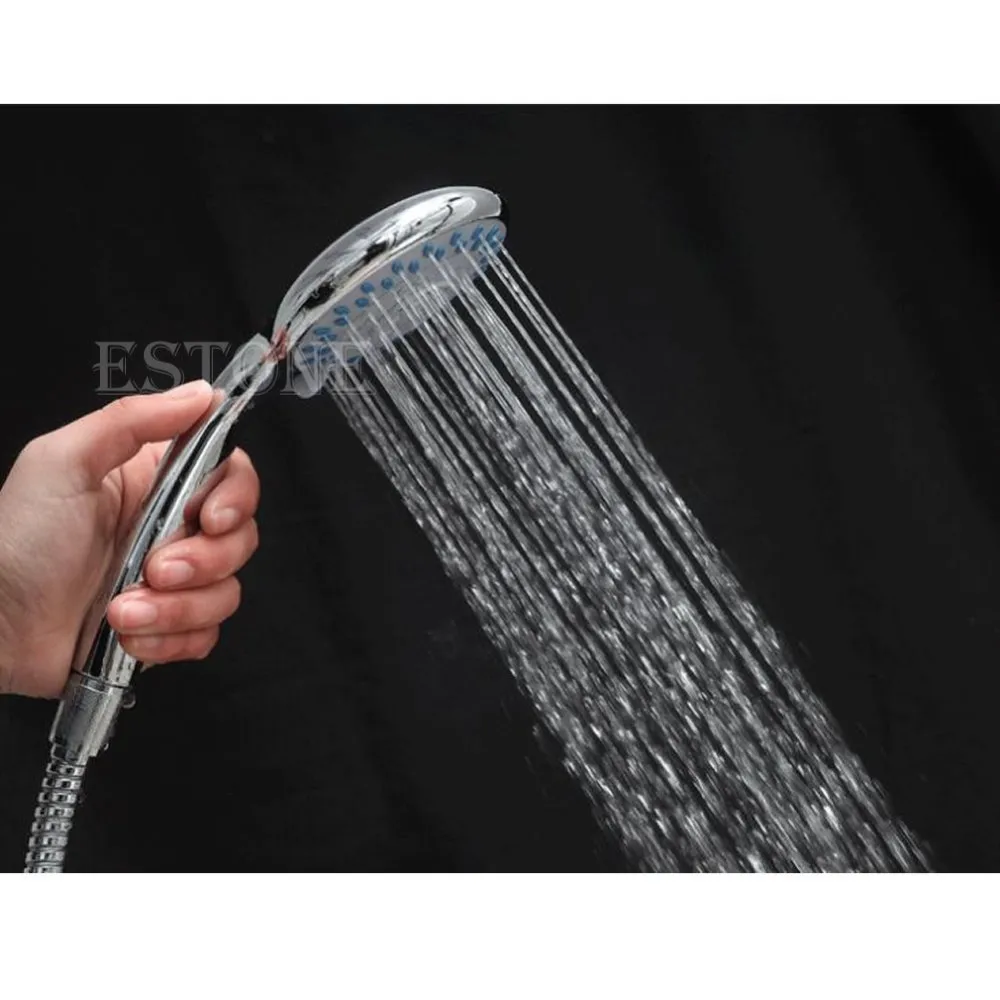 Chrome Anti-limescale Home Bathroom Universal 5 Mode Function Shower Head shower head shower nozzle