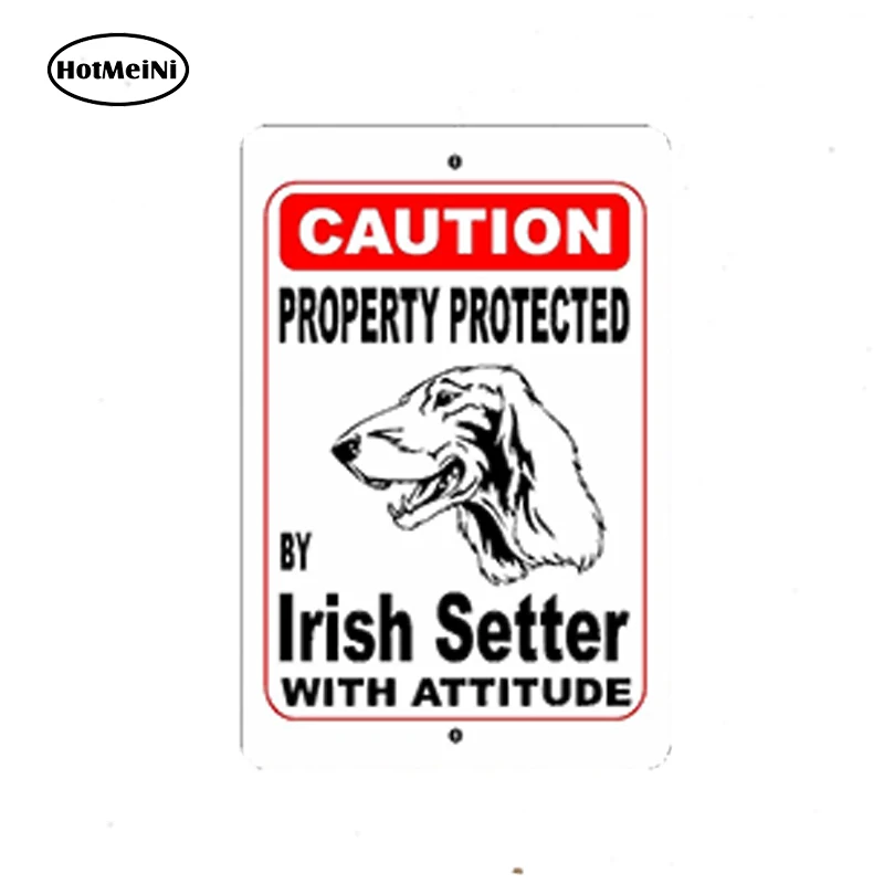 HotMeiNi стайлинга автомобилей имущества ирландской Setter породы собак с автомобиля Стикеры винил JDM наклейка Windows аксессуары 13x8,7 см