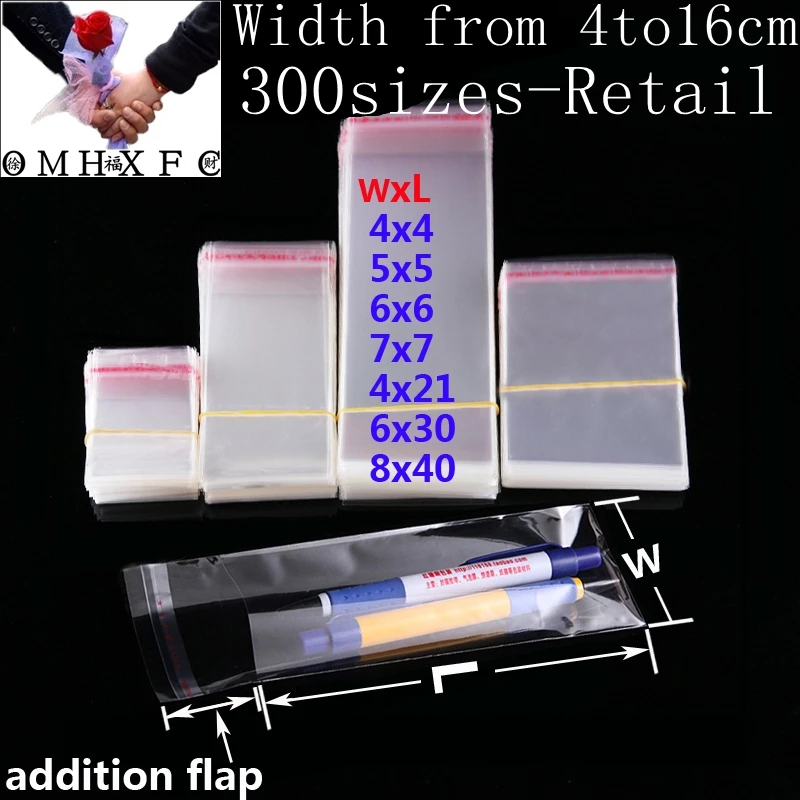 OMH 100 pc прозрачный OPP самоклеющийся небольшой полиэтиленовый пакет свадебный самозапечатывающийся повторно запечатывающийся подарки поли