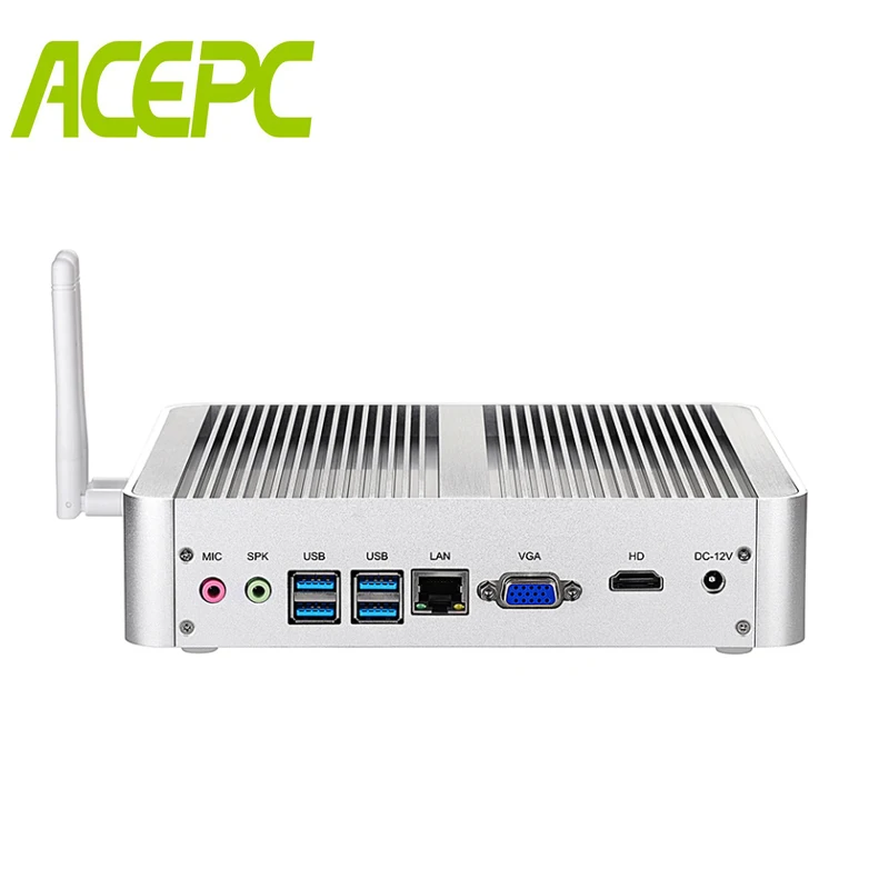 ACEPC Intel Core i5 8250U DDR4 безвентиляторный мини-ПК WIN10 Mini PC Windows10 Linux i5 мини-ПК с HDMI VGA USB3.0 USB2.0 WIFI300M