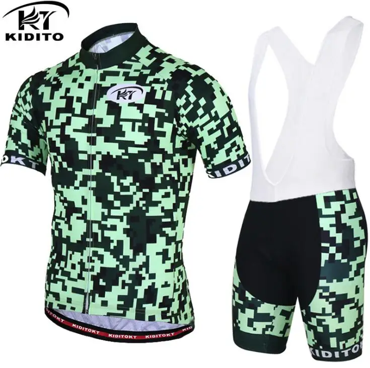 KIDITOKT набор велосипедных Джерси ropa ciclismo maillot roupa bicicleta bycicle maillot ciclismo hombre летняя велосипедная одежда - Цвет: Jersey and Bib Pants