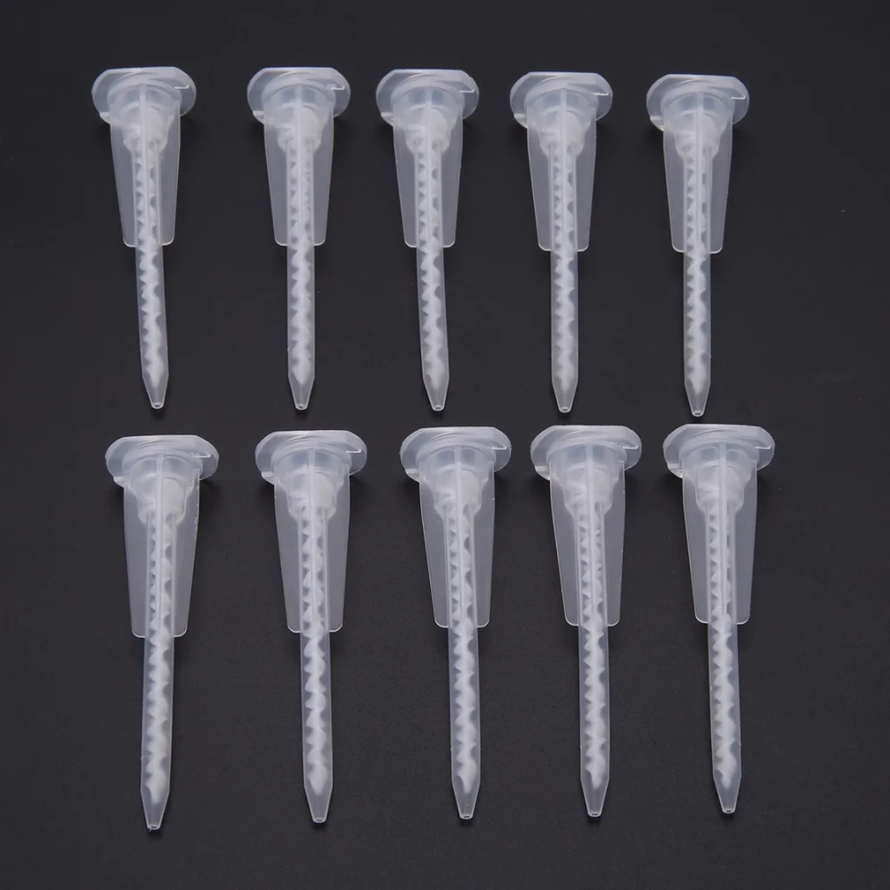 10pcs White Static Mixer Mixing Nozzles Tube MA3.0 17S 62*18*13mm For