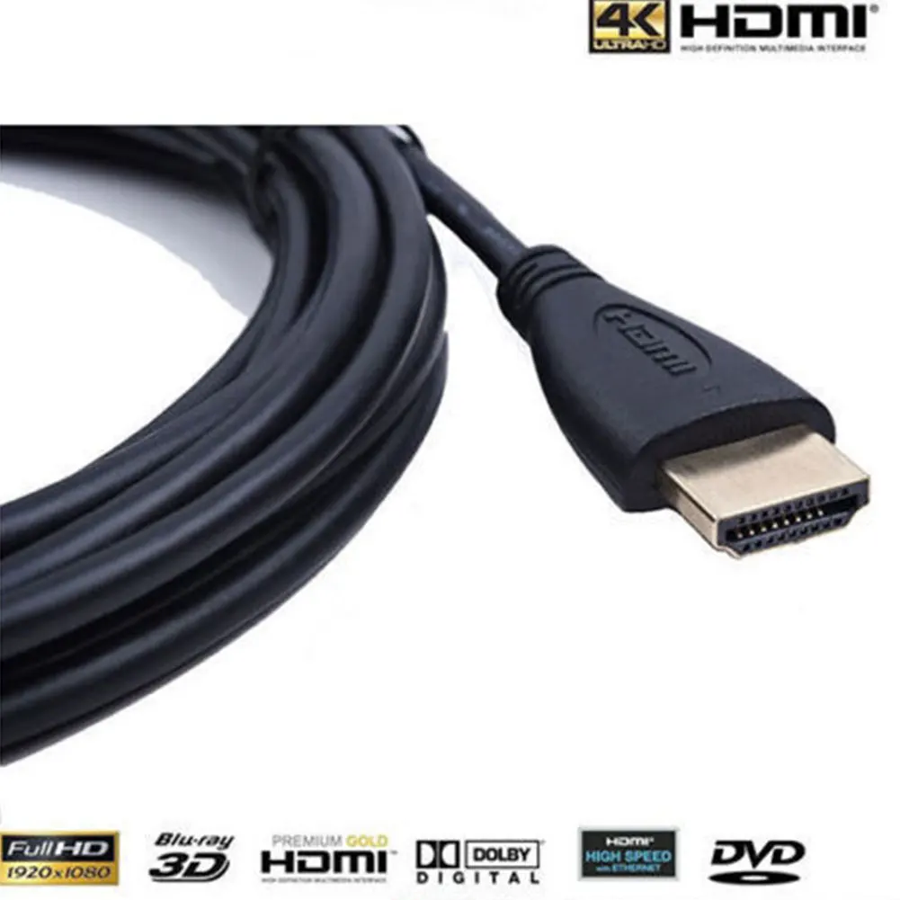 2018 Top 1m Высокоскоростной V1.4 1080P штекер Штекер кабель HDMI для HD TV LCD