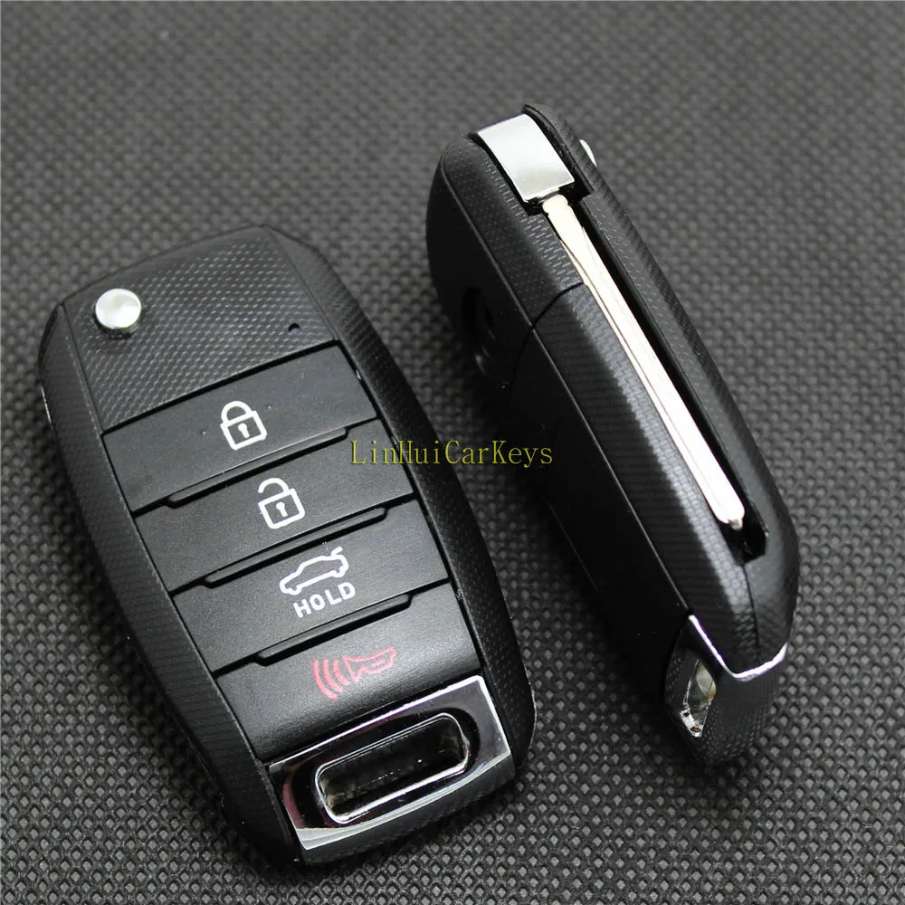 

PINECONE for KIA OPTIMA SORENTO SOUL CARENS SPORTAGE Car Key Case 4 Buttons Uncut Brass Blade Replace Remote Key ABS Shell 1PC