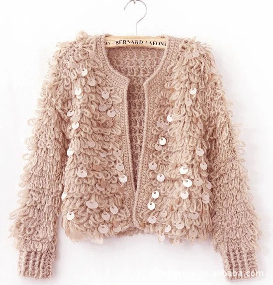 sequin cardigan sweater