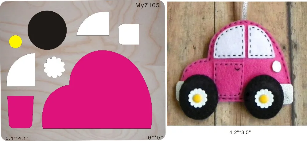 

Pink car Wooden dies MY// Scrabooking
