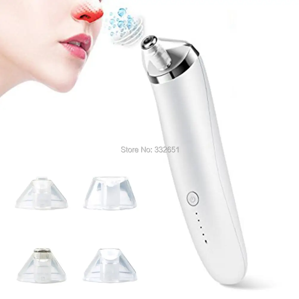 

Blackhead Remover - Rechargeable Facial Pore Cleanser Microdermabrasion Vacuum Suction Machine Comedone Acne Extractor