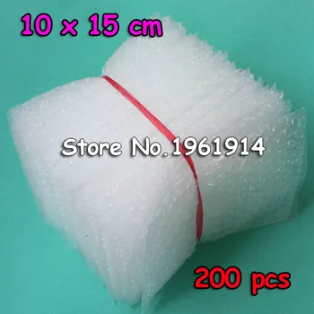 

200pcs Polietileno Material De Embalaje Bubble Protective Bags 10*15cm Wrap Laser Cut Craft Embalajes Burbujas Mailer Bag