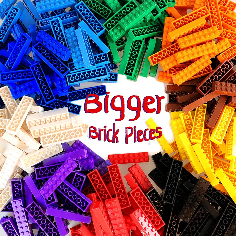 

Bigger Bricks Building Blocks DIY Creative Building Bricks Bulk for Children Kids Toys Compatible with Legoings Friends City