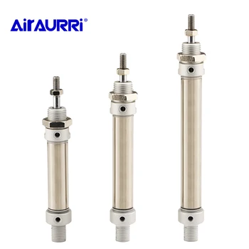 

Free shipping stainless steel MA type 16/20/25/32/40 mm Bore 25/50/75/100/125/150/175/200/250/300 mm stroke pneumatic cylinder