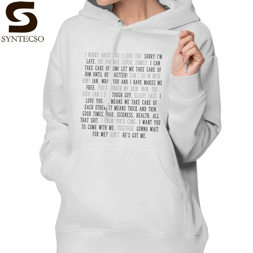 

Gallavich Hoodie Mickey Milkovich Quotes Hoodies Cotton Simple Hoodies Women Long Sleeve Gray Printed Streetwear Pullover Hoodie