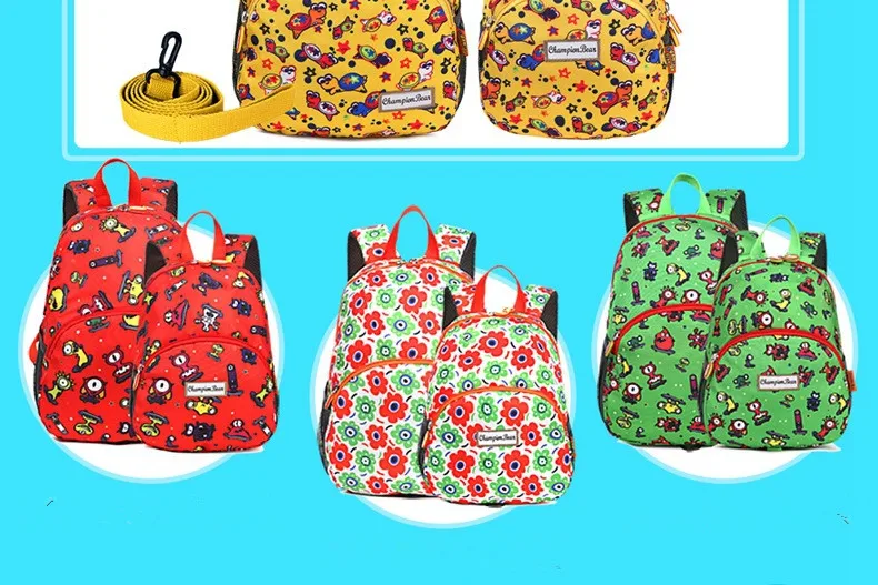 Рюкзак для детей дошкольного возраста 1-3-5 лет, Детская сумка, детские школьные рюкзаки для девочек, прогулочный ремень mochila escolar